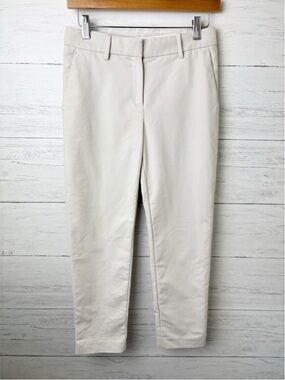 Aritzia Babaton Elliott Slim Stretch Cotton Ankle Pants Cream 2 - Pockets